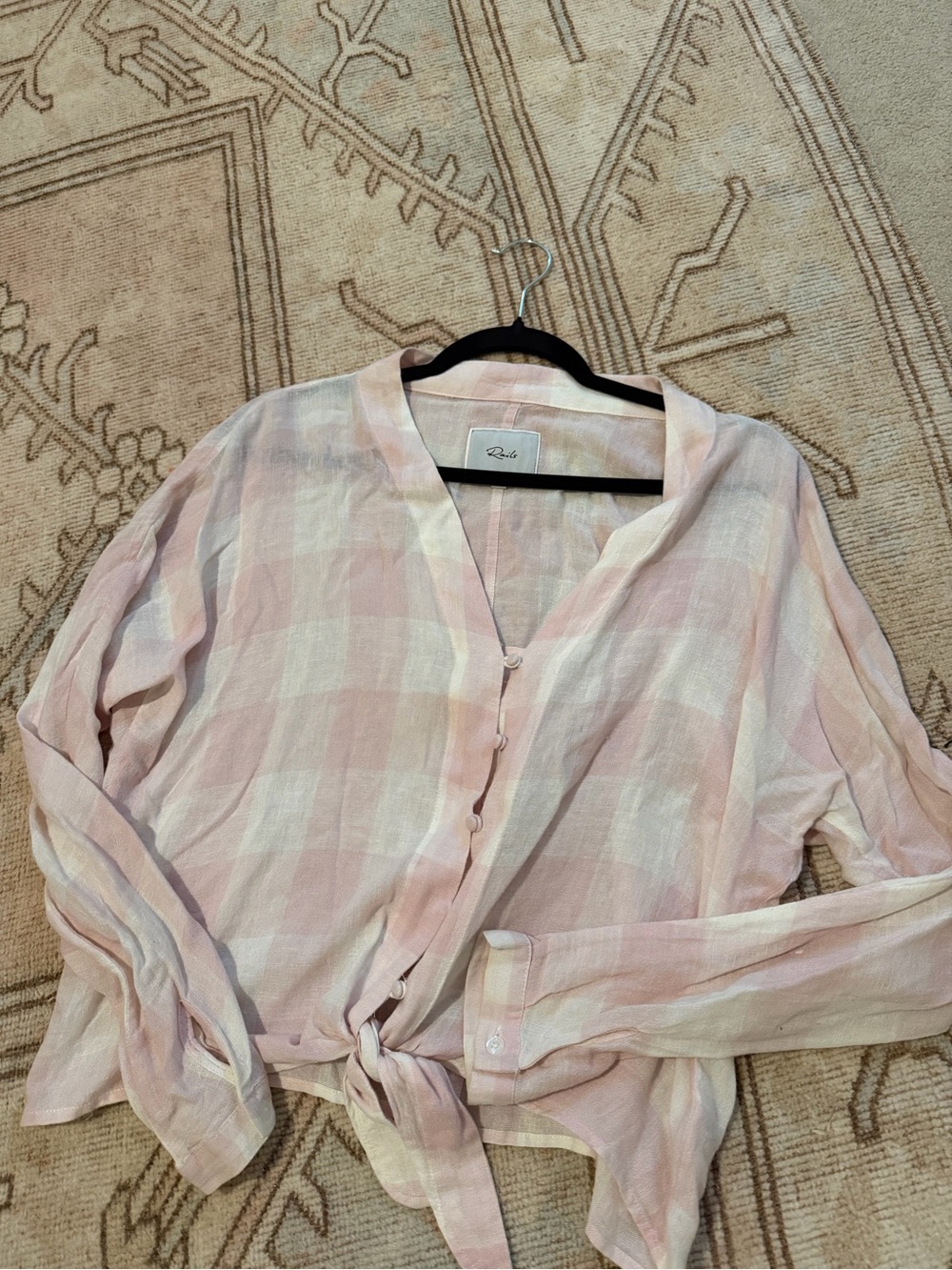 Rails Tie-Front Button Shirt
